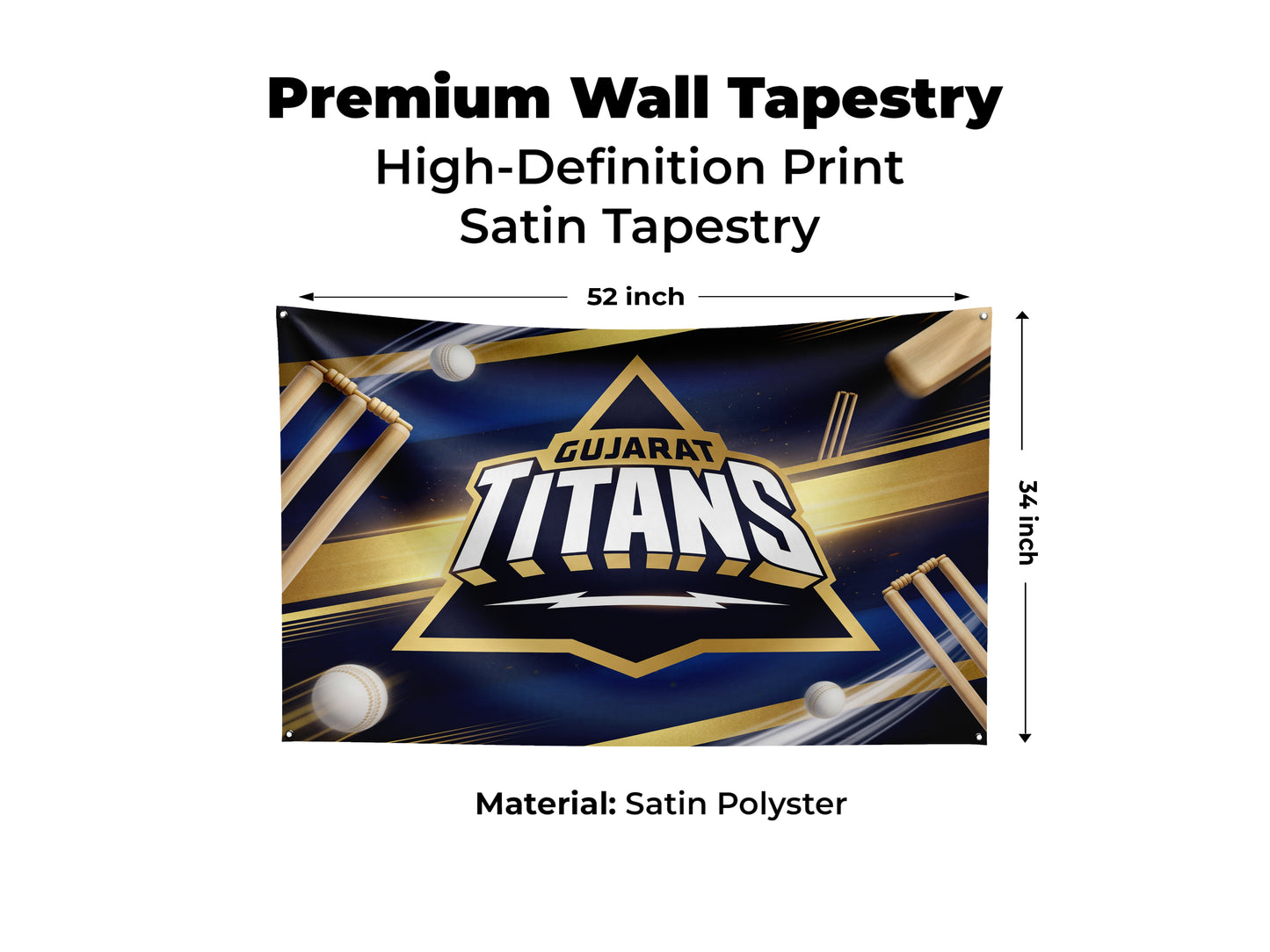 Gujarat Titans  - Special Cricket Edition Tapestry