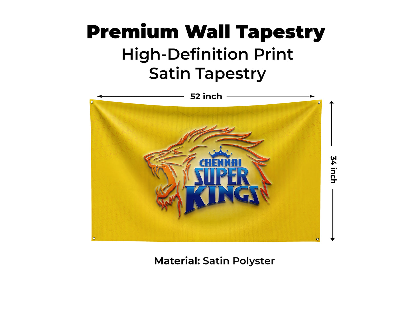 Chennai Super Kings - Special Cricket Edition Tapestry