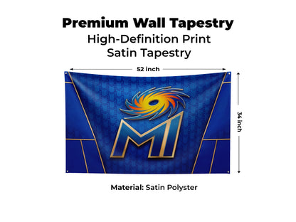 Mumabi Indians - Special Cricket Edition Tapestry