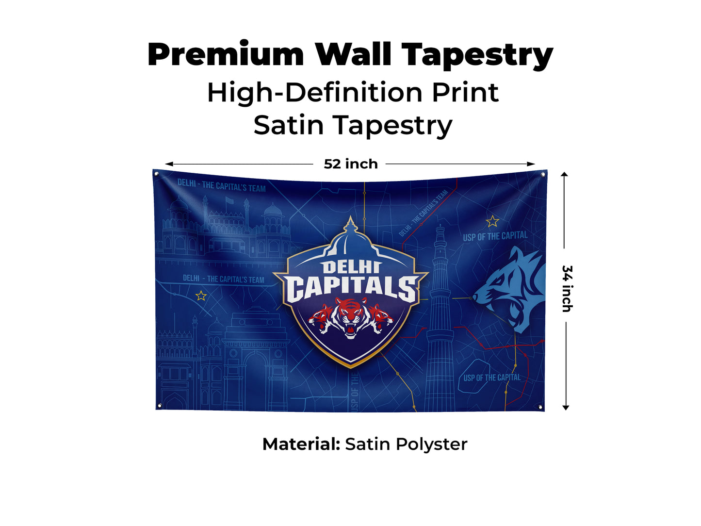 Delhi Capitals - Special Cricket Edition Tapestry