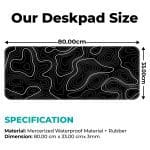 Black Topography - E-XL Mousepad - Image 2