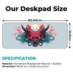 Oni Mask - Light - E-XL Mousepad - Image 2