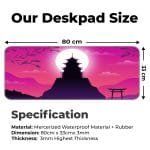 Pink Japanese Temple - E-XL Mousepad - Image 2