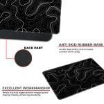 Black Topography - S Size Mousepad - Image 4