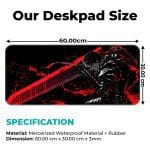 Berserk - Guts - XL Mousepad - Image 2