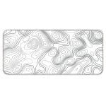 White Topography - XXL Mousepad