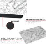 White Topography - S Size Mousepad - Image 4