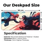 Spiderman vs Venom - XXL Mousepad - Image 2