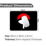 Uchiha Clan Crest - S Size Mousepad - Image 2