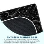 Black Topography - S Size Mousepad - Image 3