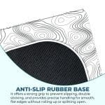 White Topography - S Size Mousepad - Image 3
