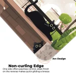 Relaxed Black Kittens - Green - E-XL Mousepad - Image 5