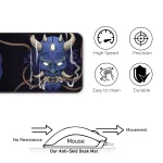 Demon Oni - Blue - XL Mousepad - Image 4