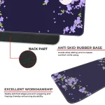 Sakura Petals Moon - Purple - E-XL Mousepad - Image 3