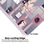 Relaxed Black Kittens - Lavender - E-XL Mousepad - Image 5