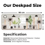 Playing Black Kittens - Grey - E-XL Mousepad - Image 2