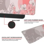Sakura Circles - Peach - XL Mousepad - Image 3