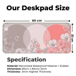 Sakura Circles - Peach - XL Mousepad - Image 2