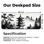 Japanese Zen Temple - E-XL Mousepad - Image 2