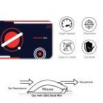 Red Orbit Minimal - XL Mousepad - Image 4