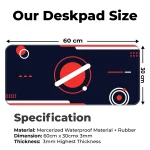 Red Orbit Minimal - XL Mousepad - Image 2