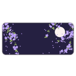 Sakura Petals Moon - Purple - E-XL Mousepad