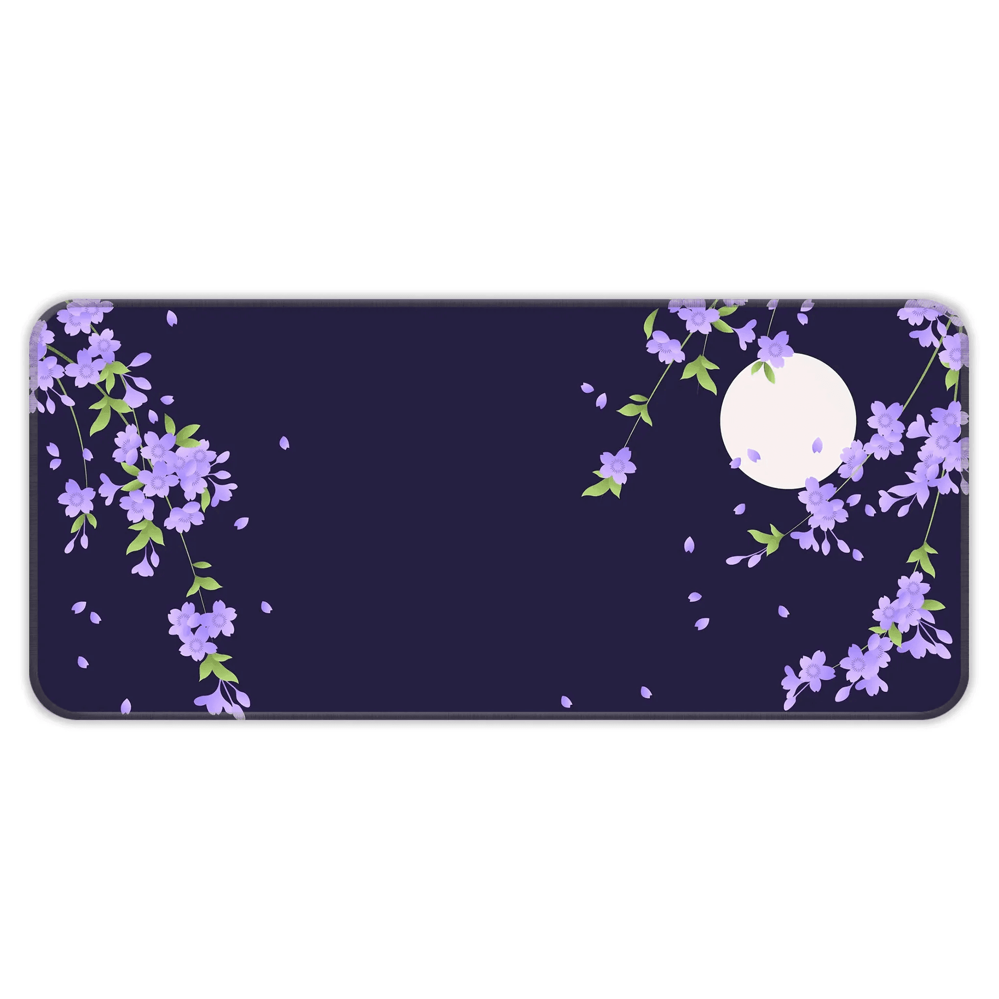 TM_SAMA_370_00010-10.png Sakura Petals Moon - Purple - E-XL Mousepad - Image 1