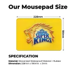 Chennai Super Kings – S Size Mousepad (Special IPL Edition) - Image 2